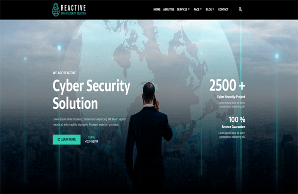 Mẫu thiết kế dịch vụ bảo vệ chuyên nghiệp